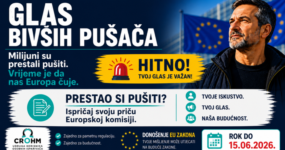 EU savjetovanje – zadržimo prolaz prema prestanku pušenja otvorenim