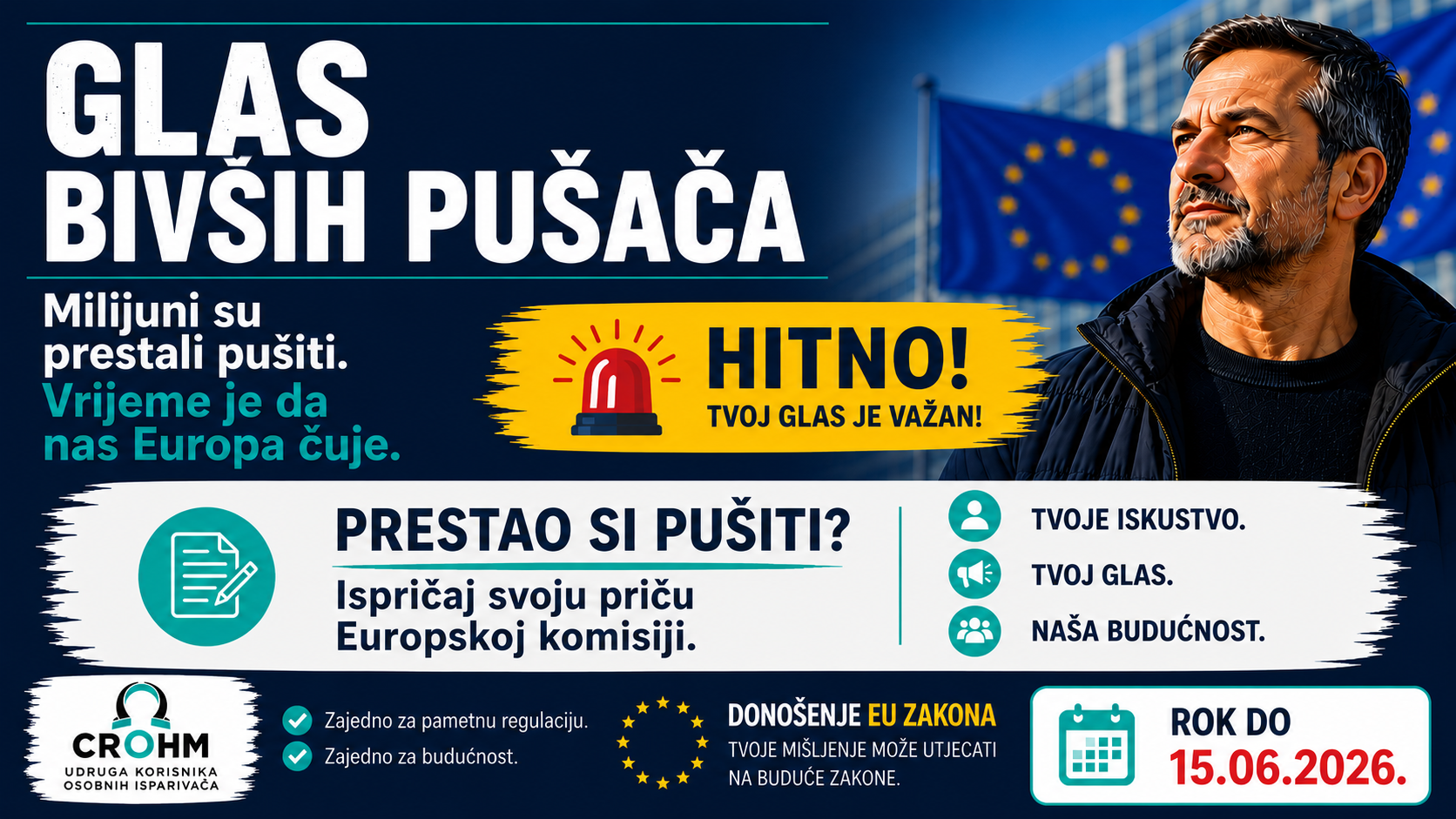 EU savjetovanje – zadržimo prolaz prema prestanku pušenja otvorenim