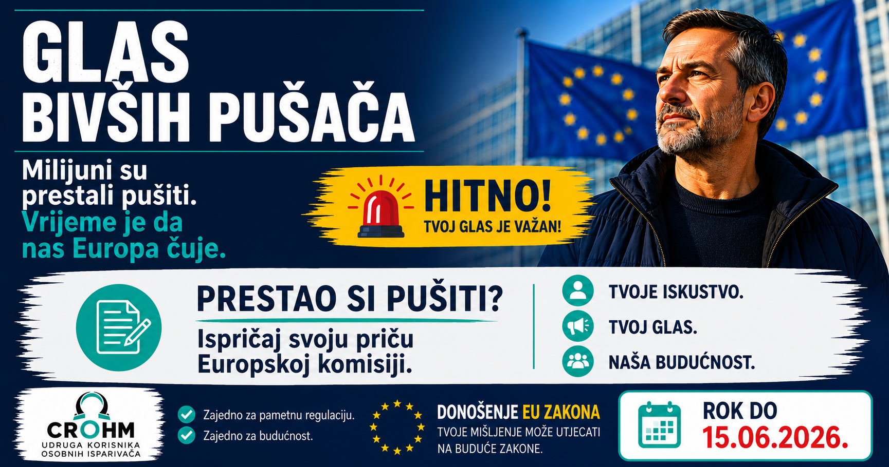 Glas bivših pušača - CROHM EU savjetovanje