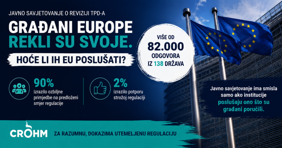 Više od 90 % sudionika reklo je “ne”. Hoće li ih Europska komisija poslušati? Više od 90 % sudionika reklo je “ne”. Hoće li ih Europska komisija poslušati?
